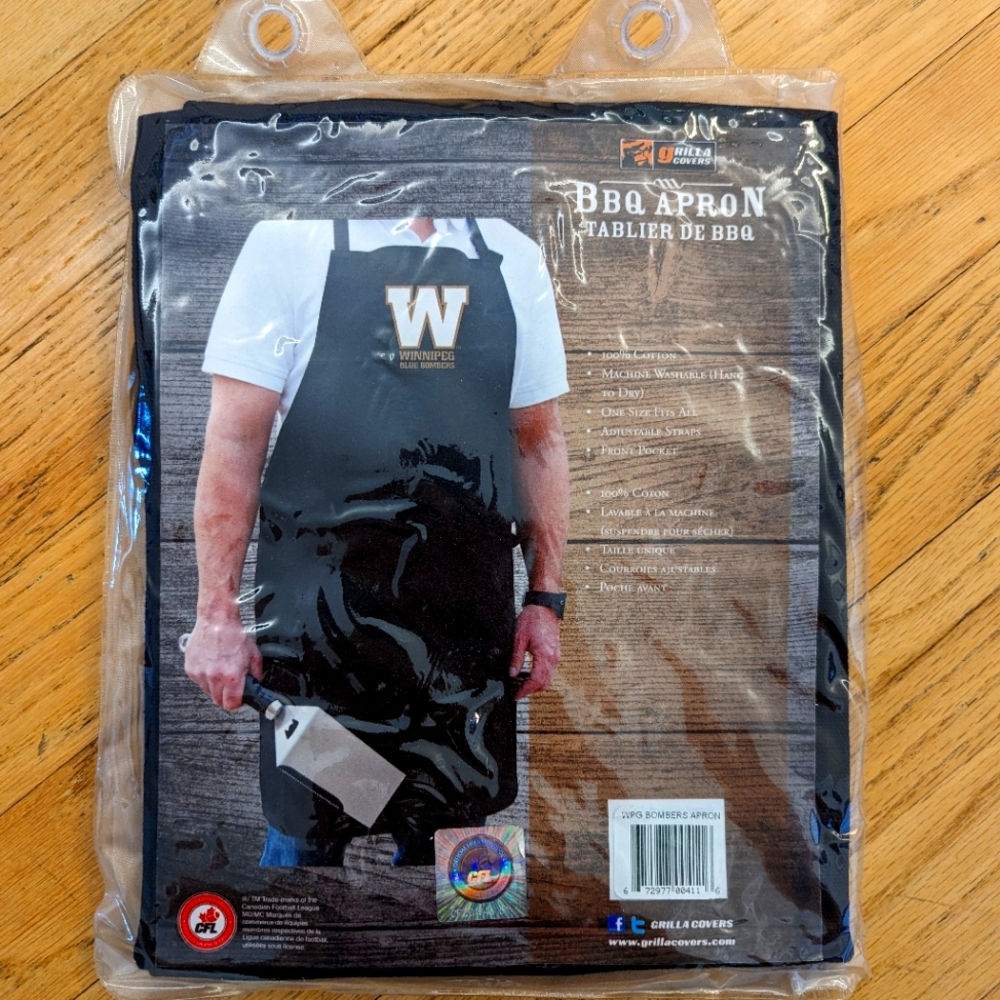 Winnipeg Blue Bombers CFL Apron Brand New